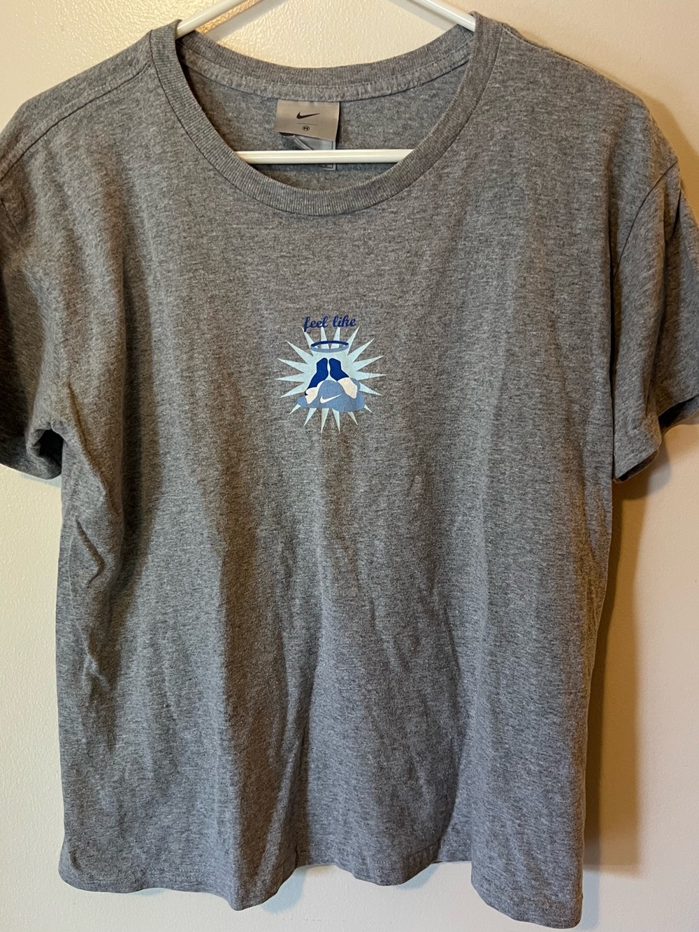 Vintage Made In USA Nike Feel Like Gray Women’s M T-shirt Short Sleeve